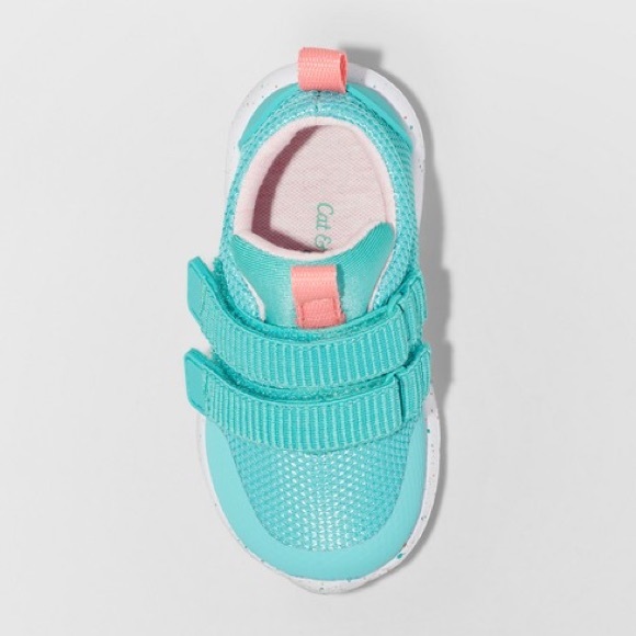 Cat & Jack Toddler Girl Mint Mesh Athletic Sneaker - Picture 3 of 3
